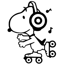 snoopy skating